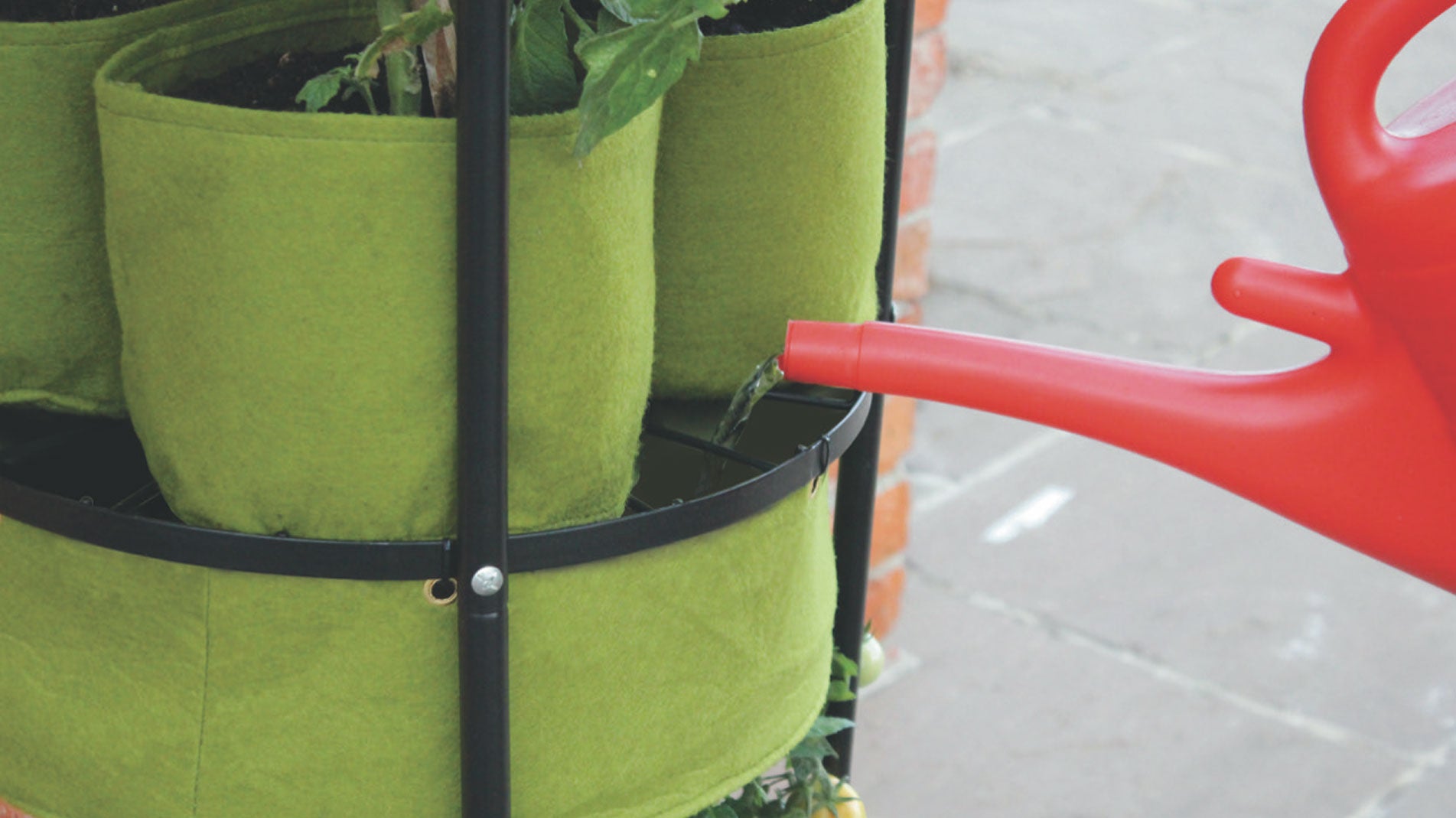Haxnicks Vigoroot Self Watering tower garden for growing your own food in a small space
