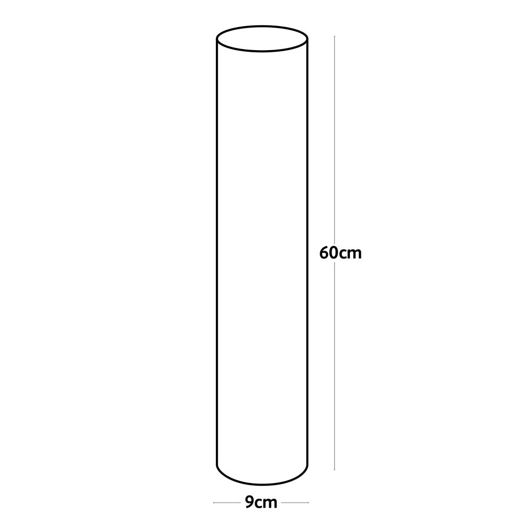 Line drawing of Haxnicks Fleximesh treeguard plant protectionwith dimensions