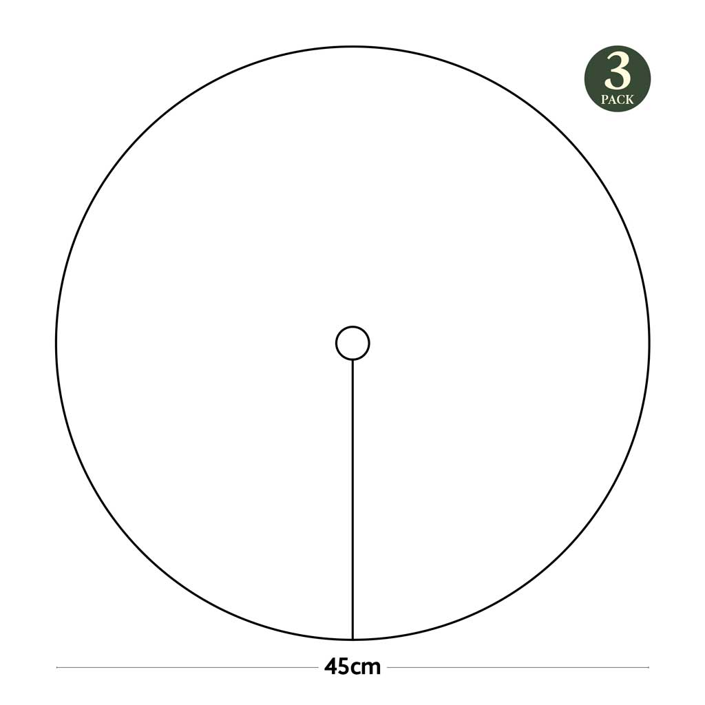 Line Diagram of Haxnicks Tree Mat with dimensions