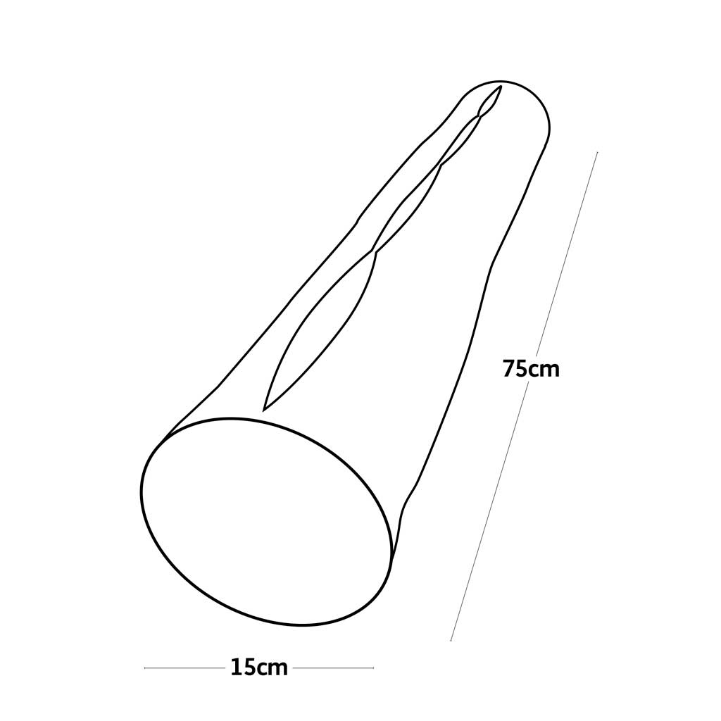 Line drawing of a Vigoroot plant tube garden planter