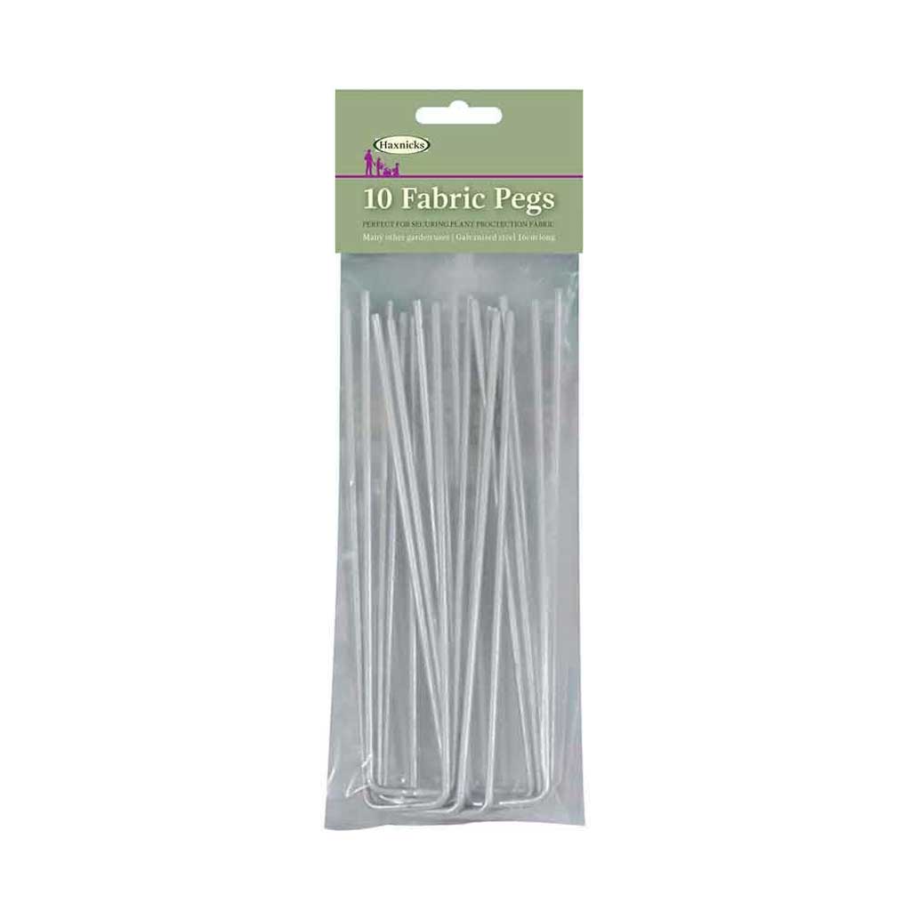 10 Eco-Green Fabric Pegs - Haxnicks