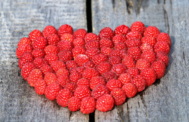 haxnicks- how to grow raspberries- planting and harvesting raspberries- raspberry heart