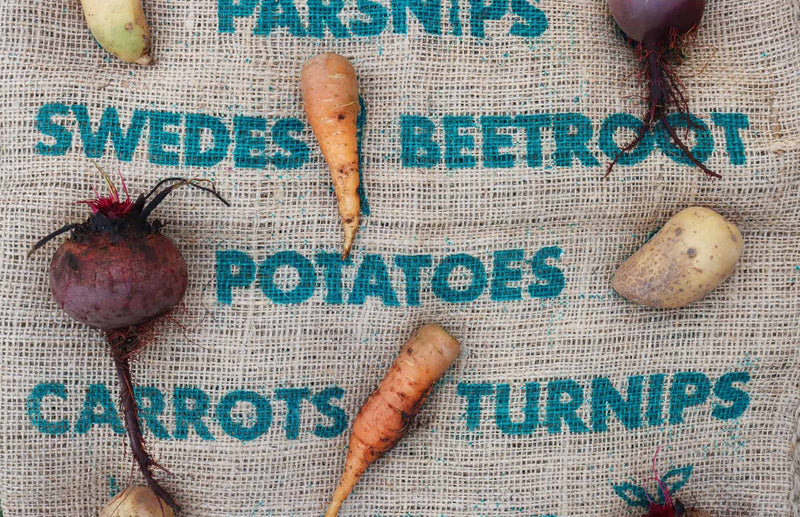 natural jute sacks the best way to store potatoes, carrots, beetroot and other root veg
