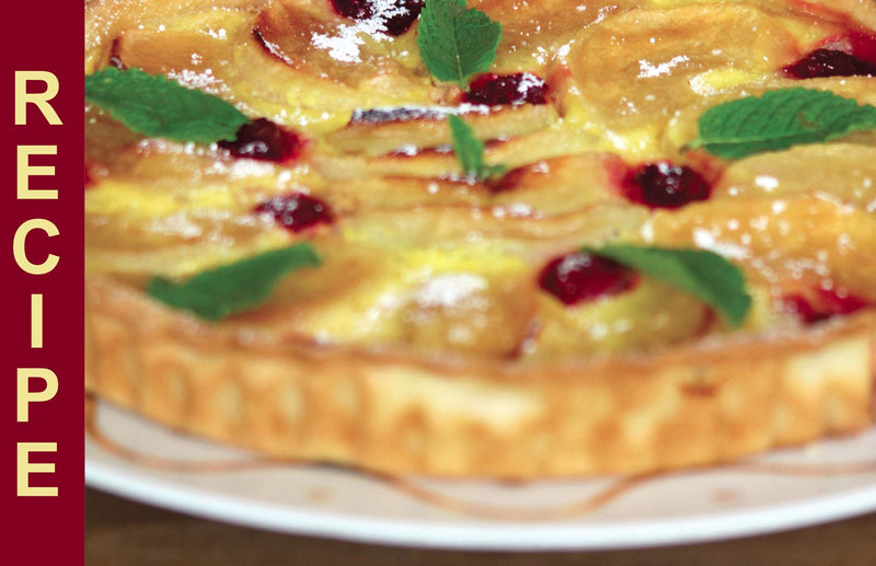 Haxnicks Recipes for gardeners - tarte francaise delicious easy tart to use up windfall apples