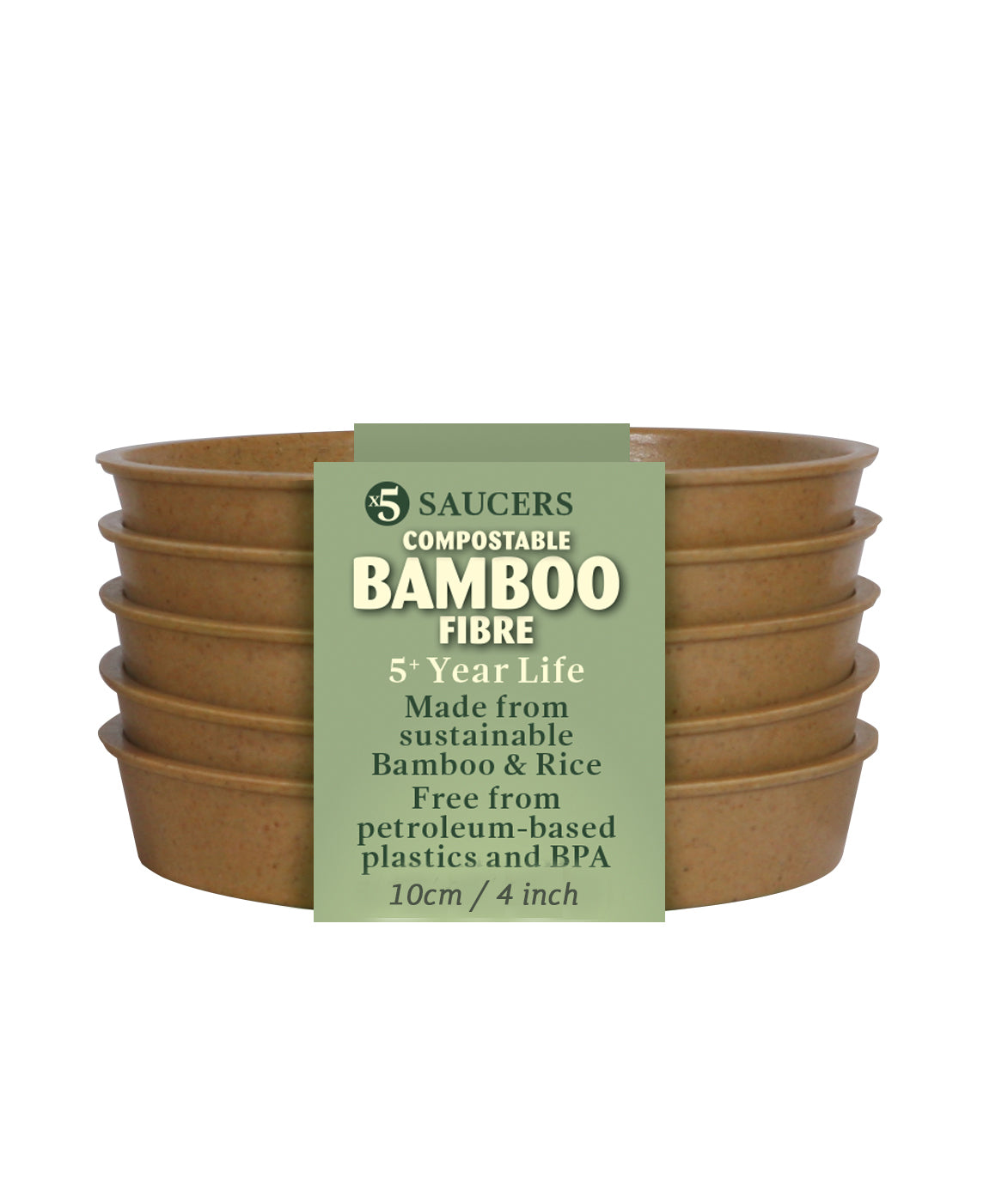 Bamboo Saucers Pots & Planters Haxnicks