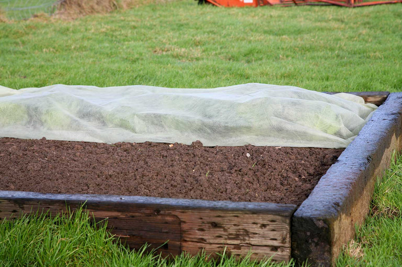 Haxnicks- Eco-Green Fleece Blanket 1.8mx10m -in use on raised bed